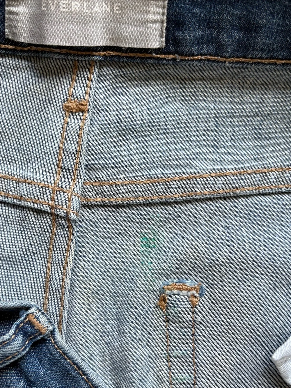 Everlane 2018 High Waist Straight Blue Jeans size 32 Regular